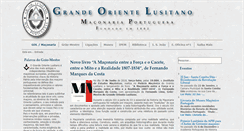 Desktop Screenshot of gremiolusitano.pt